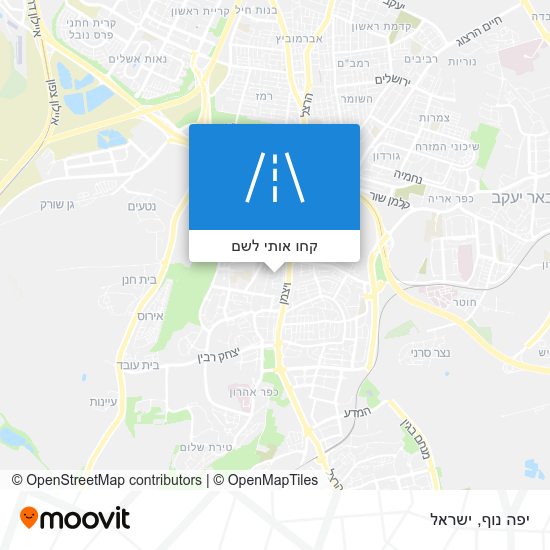 מפת יפה נוף