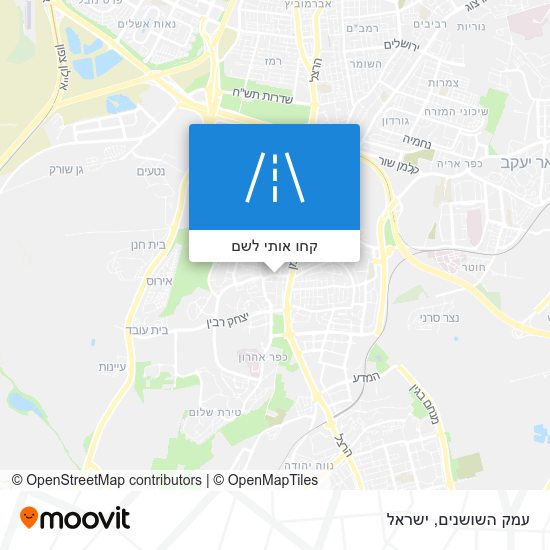 מפת עמק השושנים