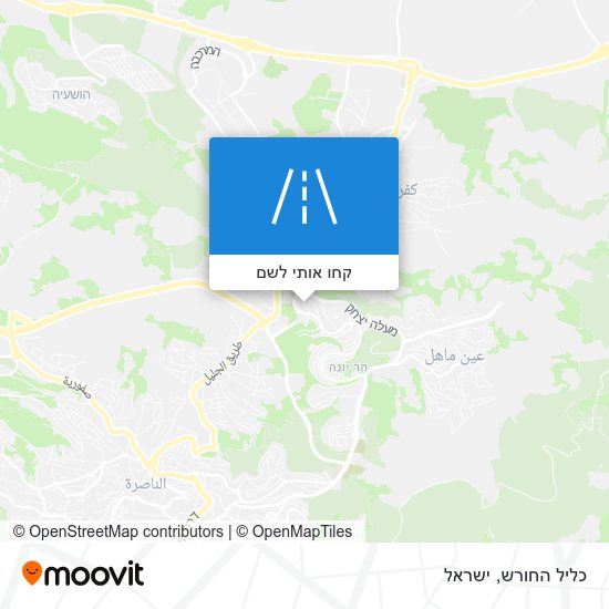 מפת כליל החורש