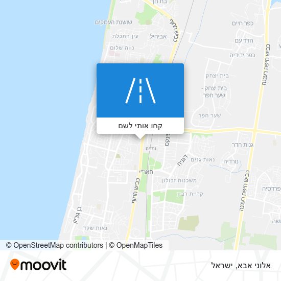 מפת אלוני אבא