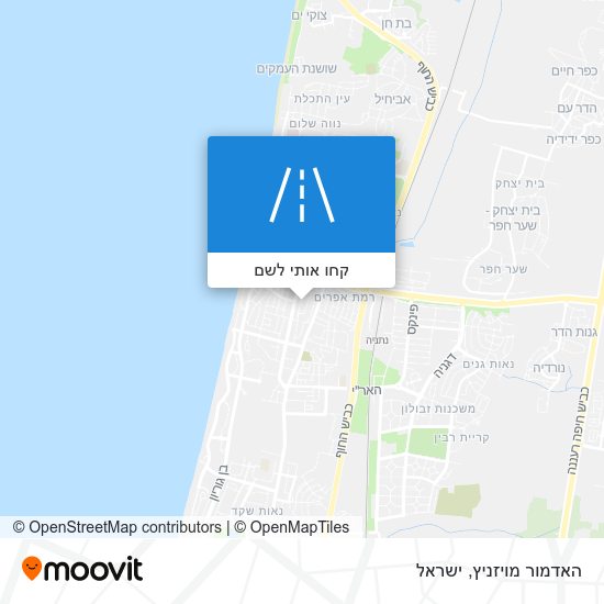 מפת האדמור מויזניץ