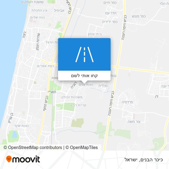 מפת כיכר הבנים