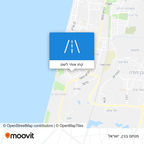 מפת מנחם בגין