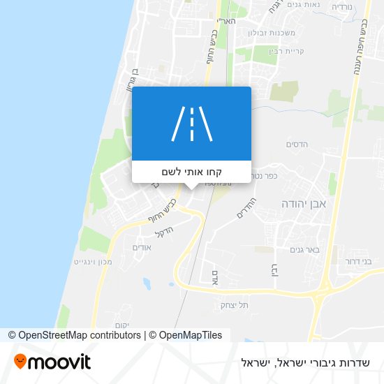 מפת שדרות גיבורי ישראל