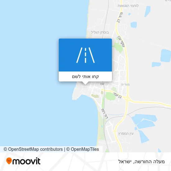 מפת מעלה החורשה