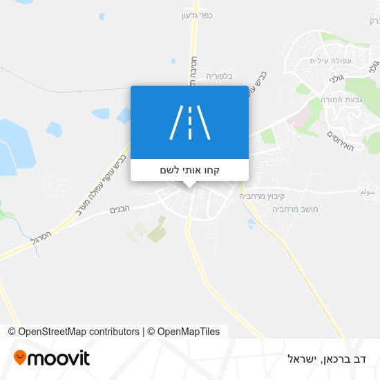 מפת דב ברכאן