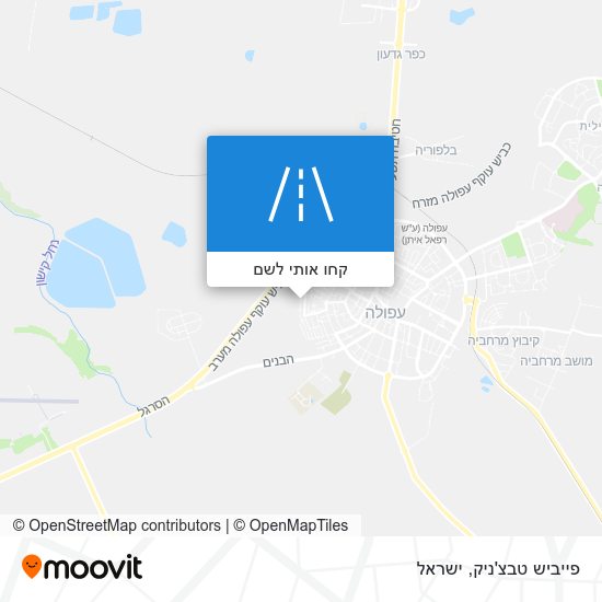 מפת פייביש טבצ'ניק