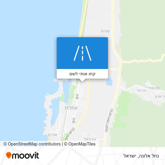 מפת נחל אלונה