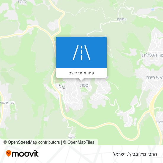 מפת הרבי מילובביץ'