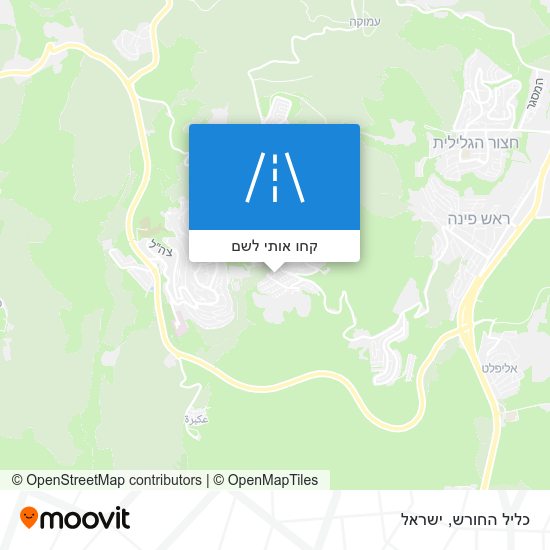 מפת כליל החורש