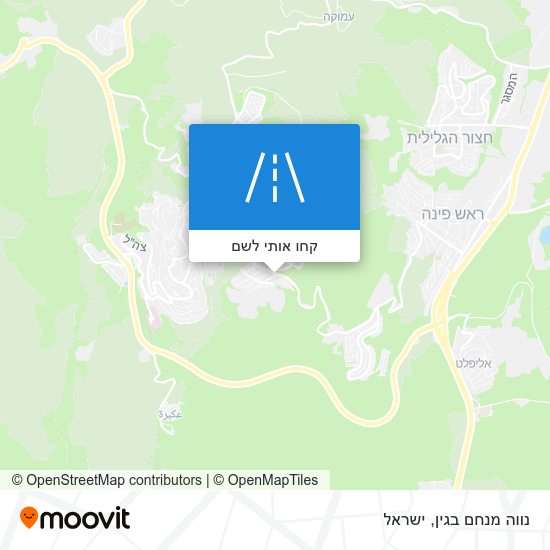 מפת נווה מנחם בגין