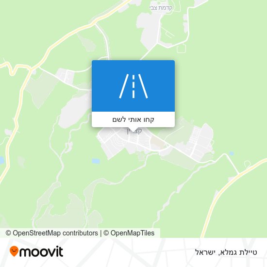 מפת טיילת גמלא