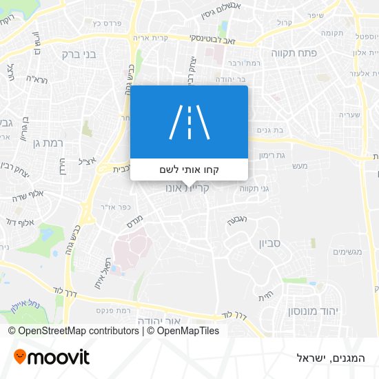 מפת המגנים
