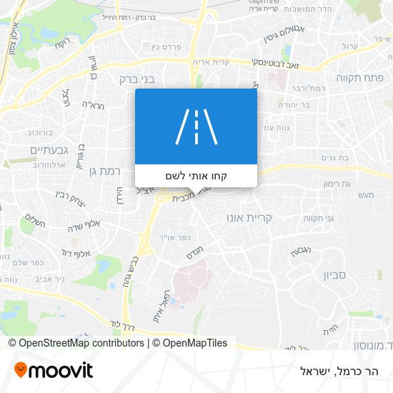 מפת הר כרמל