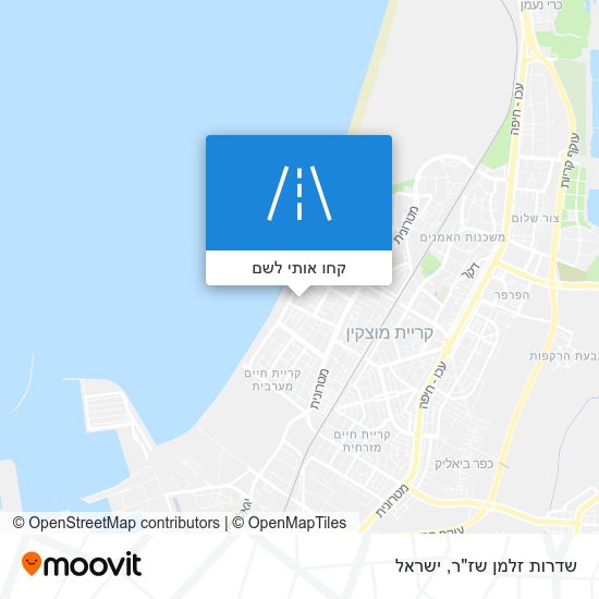 מפת שדרות זלמן שז"ר