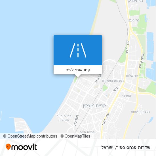 מפת שדרות פנחס ספיר