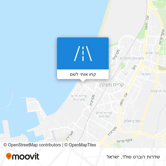 מפת שדרות רוברט סולד
