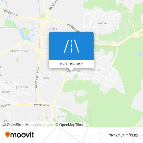 מפת מגדל דוד