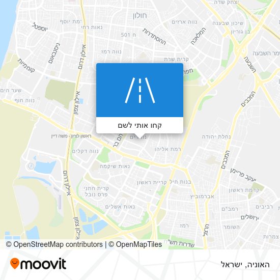 מפת האוניה