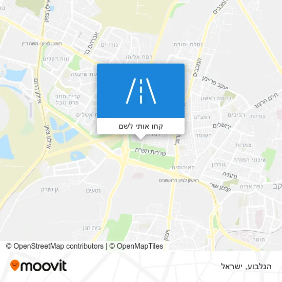 מפת הגלבוע