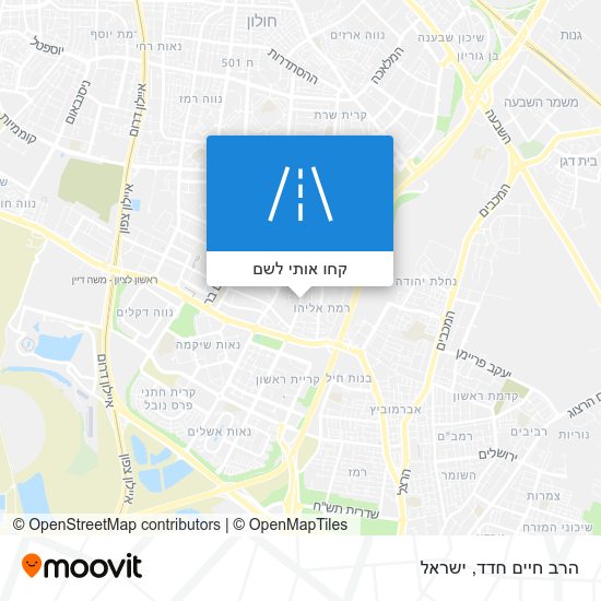 מפת הרב חיים חדד