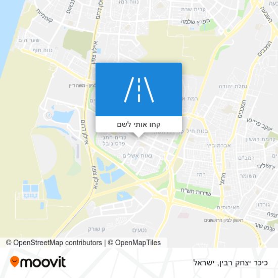 מפת כיכר יצחק רבין