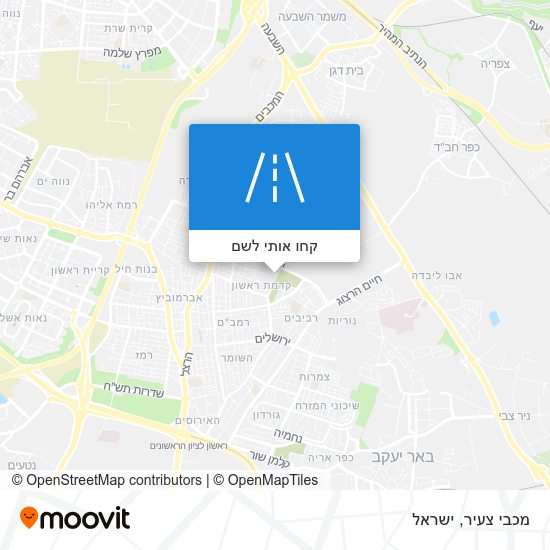 מפת מכבי צעיר