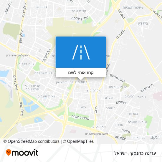 מפת עדינה כהנסקי