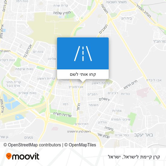 מפת קרן קיימת לישראל