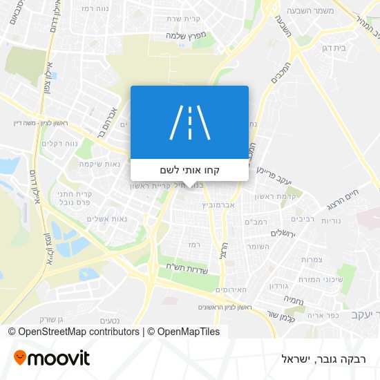 מפת רבקה גובר