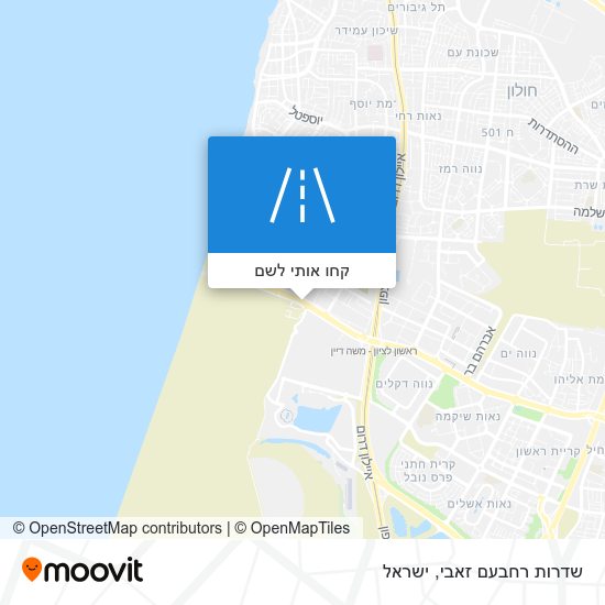 מפת שדרות רחבעם זאבי