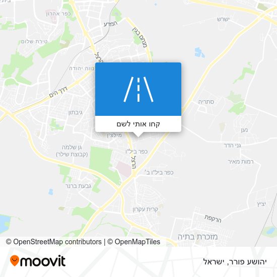 מפת יהושע פורר
