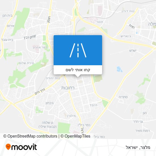 מפת מלצר