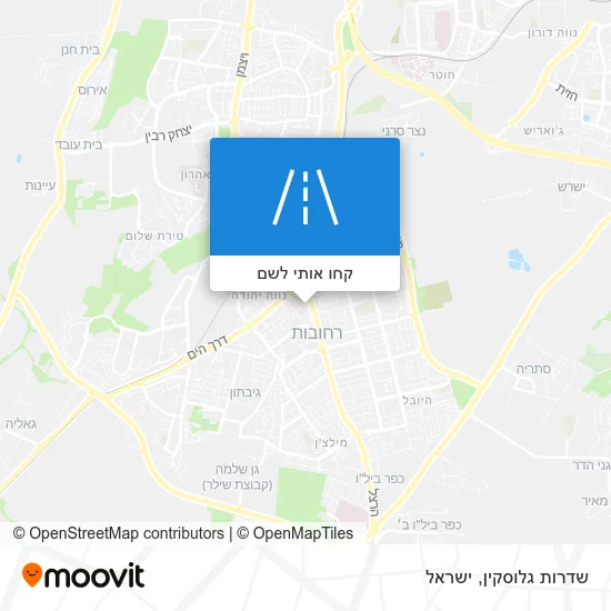 מפת שדרות גלוסקין