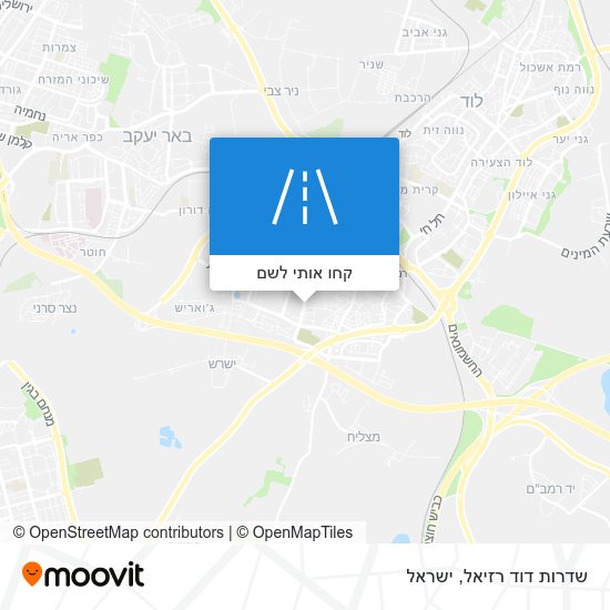 מפת שדרות דוד רזיאל