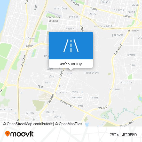 מפת השומרון