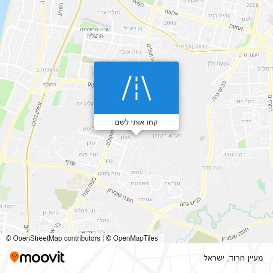 מפת מעיין חרוד
