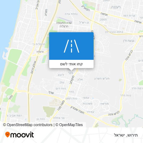 מפת תירוש