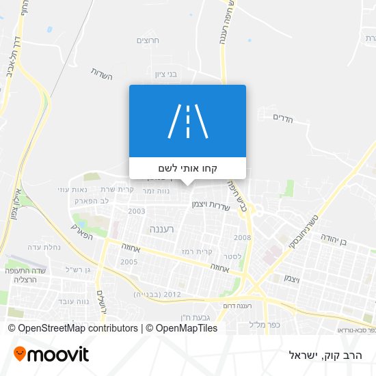 מפת הרב קוק