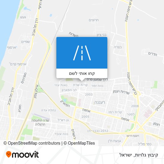 מפת קיבוץ גלויות