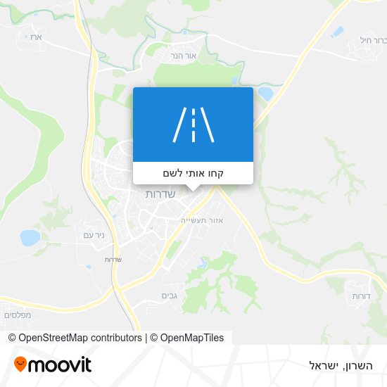מפת השרון