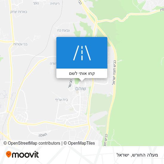 מפת מעלה החורש