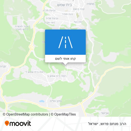 מפת הרב מנחם פרוש