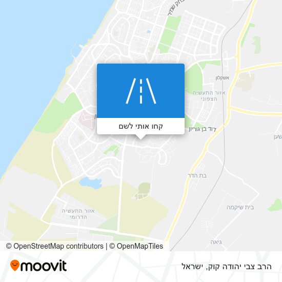 מפת הרב צבי יהודה קוק