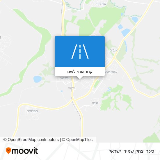 מפת כיכר יצחק שמיר