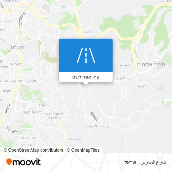 מפת شارع المدارس