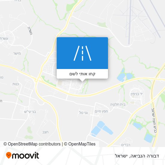 מפת דבורה הנביאה