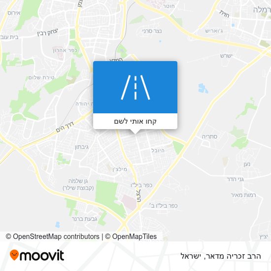 מפת הרב זכריה מדאר