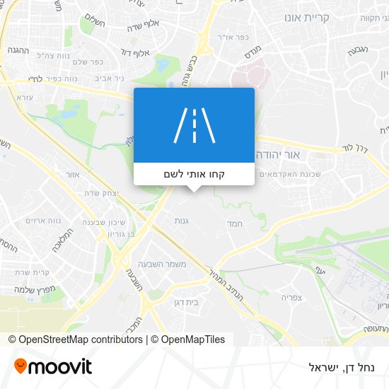מפת נחל דן