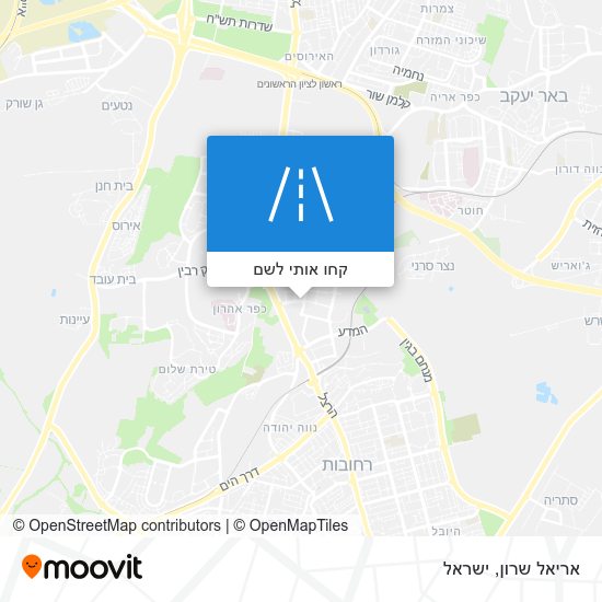 מפת אריאל שרון